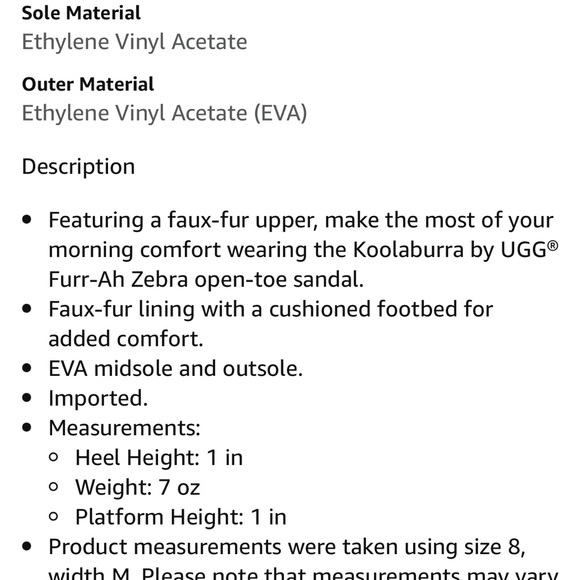 NEW UGG Koolaburra Furr-ah FUR PLATFORM Slide Sandal ZEBRA Print - Picture 2 of 9